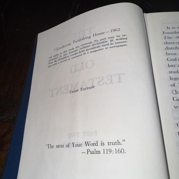 The Amplified Old Testament Part Two Job - Malachi 1962 3rd Edition Hardcover - Picture 5 of 5